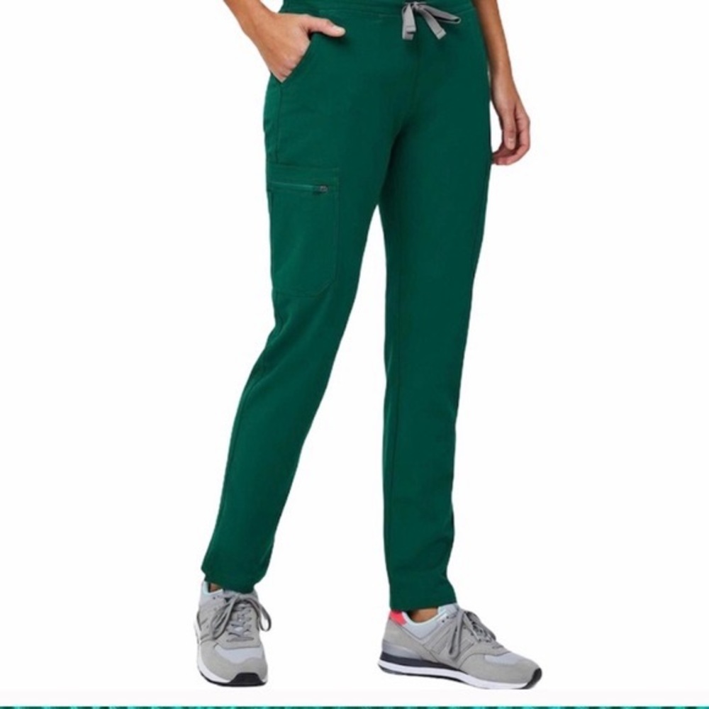 Figs Hunter Green Yola Skinny Scrub Pants